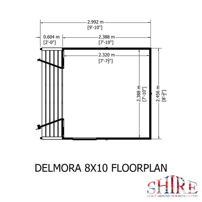 Shire Delmora 8x10 INC Verandah