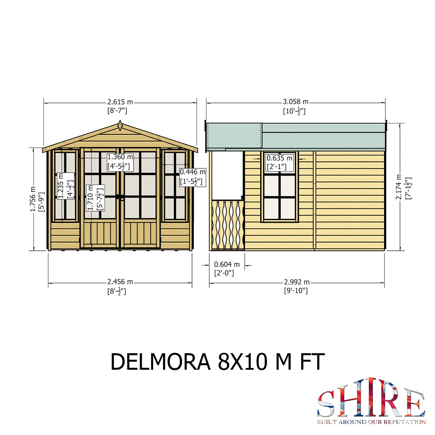 Shire Delmora 8x10 INC Verandah