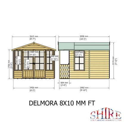 Shire Delmora 8x10 INC Verandah