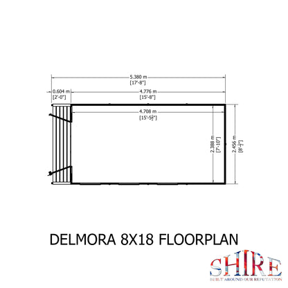 Shire Delmora 8x18 INC Verandah