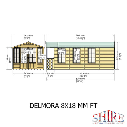 Shire Delmora 8x18 INC Verandah