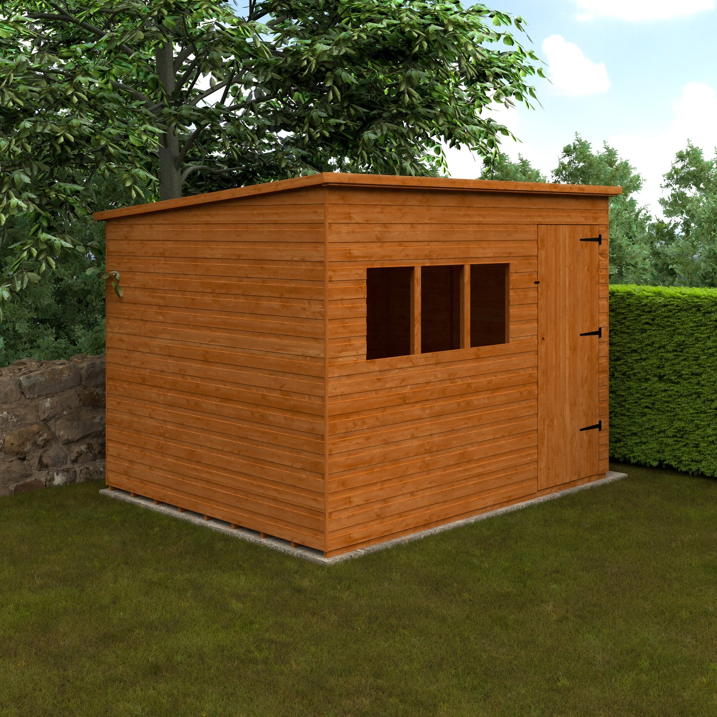 10x8 Deluxe Pent Shiplap