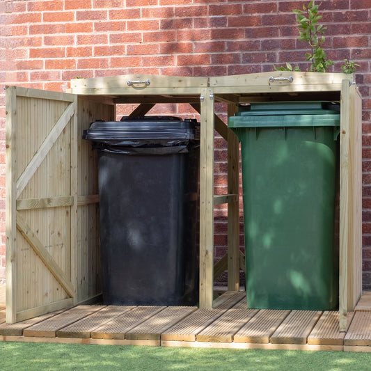 Mercia Pressure Treated Premium Double Bin Store