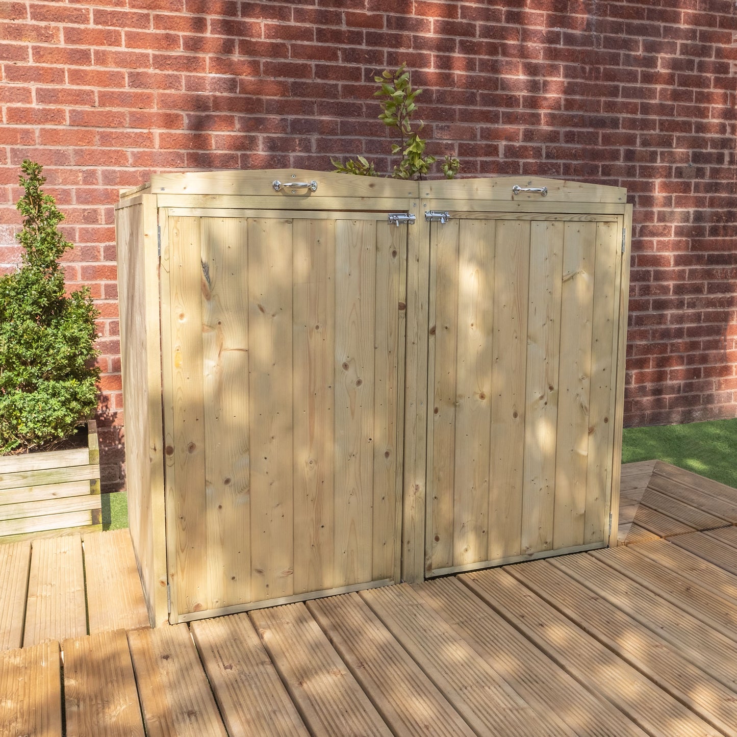 Mercia Pressure Treated Premium Double Bin Store