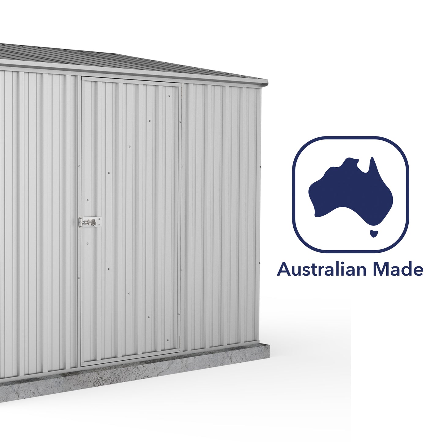 Mercia Absco 7' 5 x 5 Titanium Easy Build Pent Metal Shed