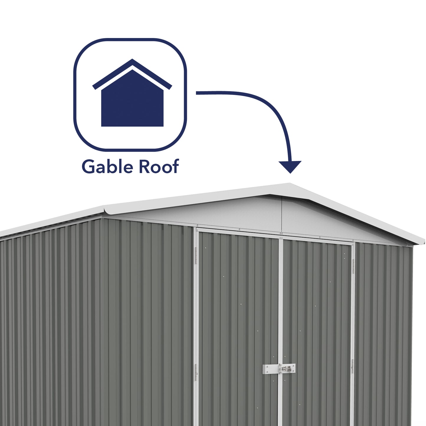 Mercia Absco 10 x 12 Woodland Grey Regent Easy Build Apex Metal Shed