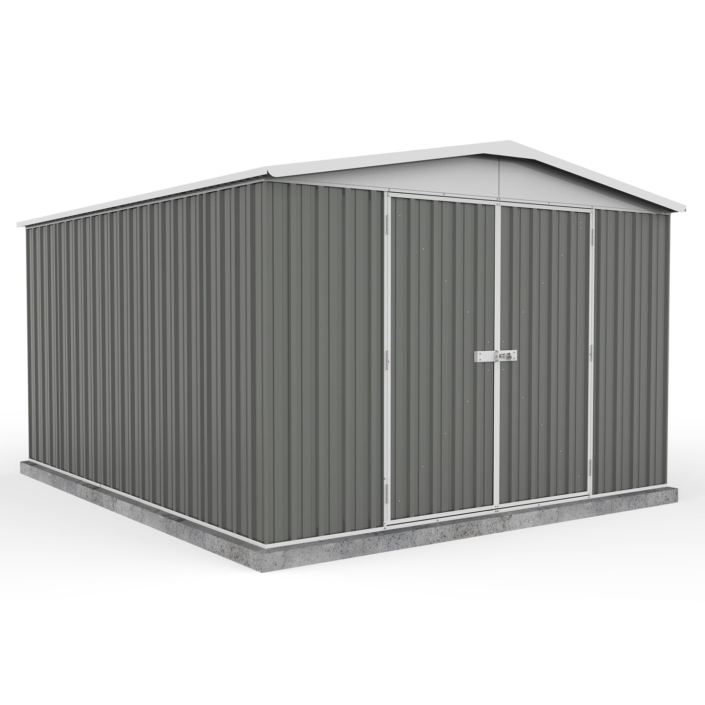 Mercia Absco 10 x 12 Woodland Grey Regent Easy Build Apex Metal Shed