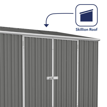 Mercia Absco 10 x 5 Woodland Grey Easy Build Pent Metal Shed