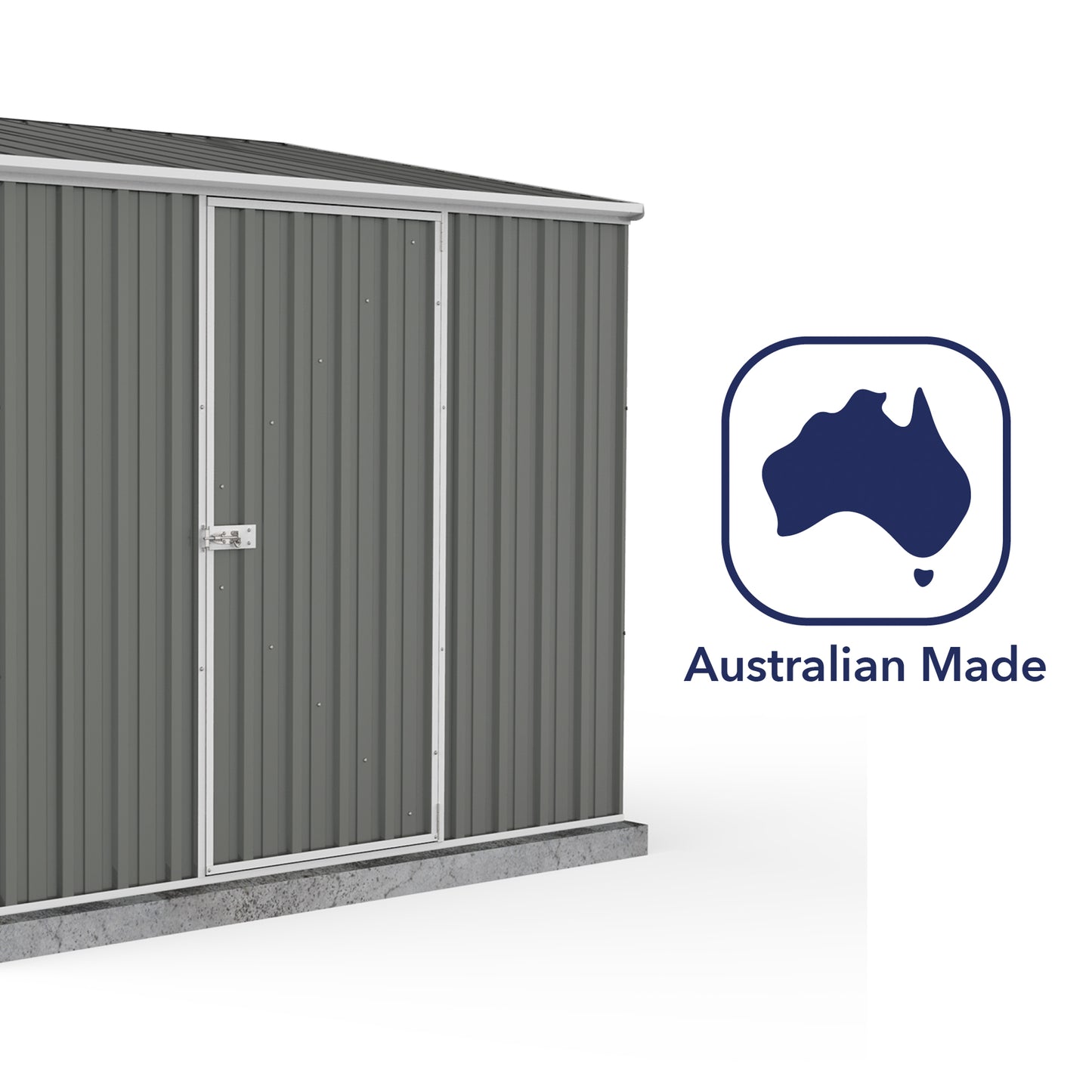 Mercia Absco 7' 5 x 5 Woodland Grey Easy Build Pent Metal Shed