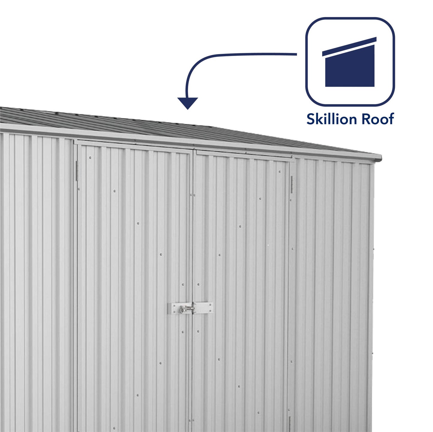 Mercia Absco 10 x 5 Titanium Easy Build Pent Metal Shed