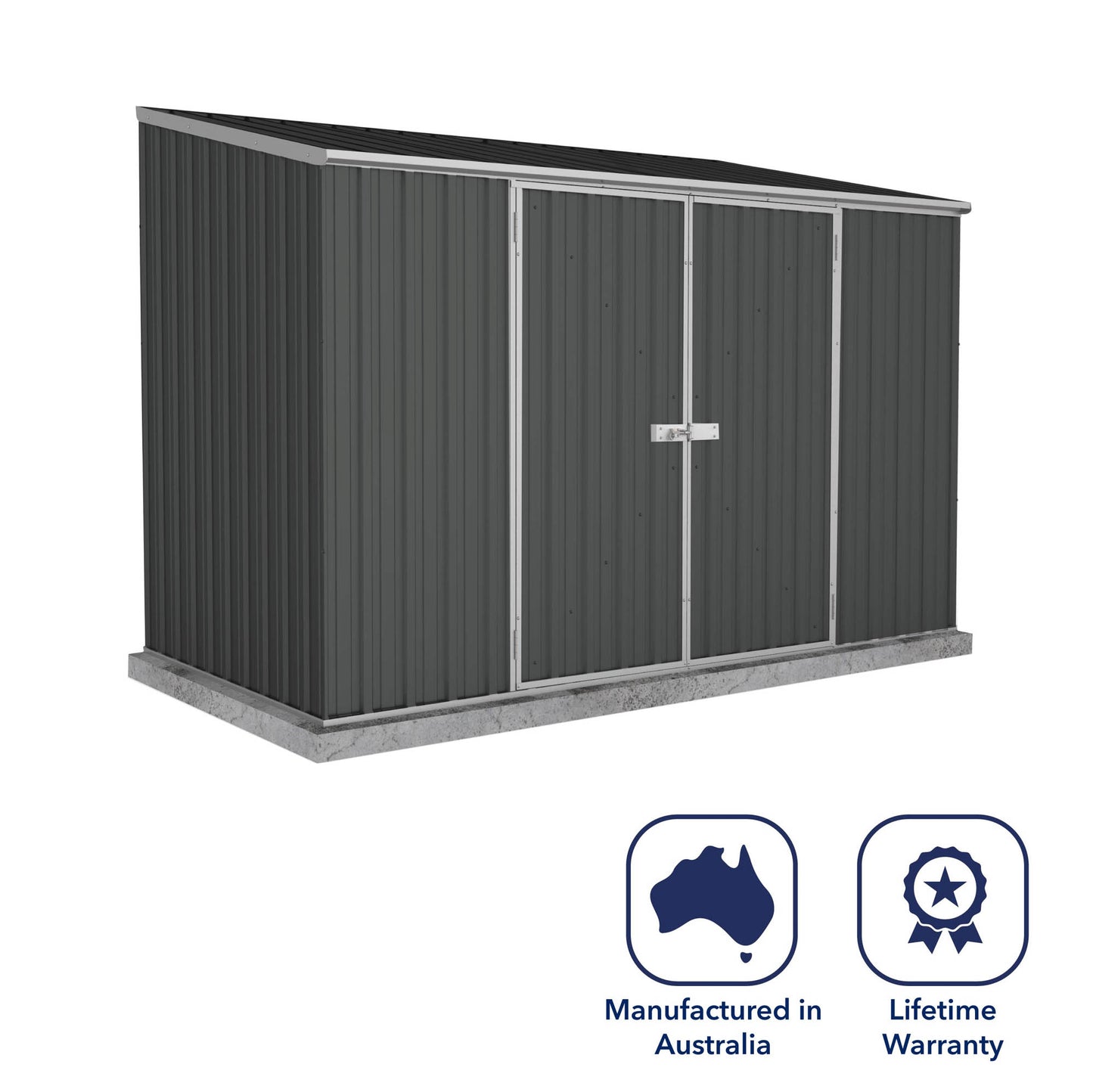 Mercia Absco 10 x 5 Monument Space Saver Pent Metal Shed