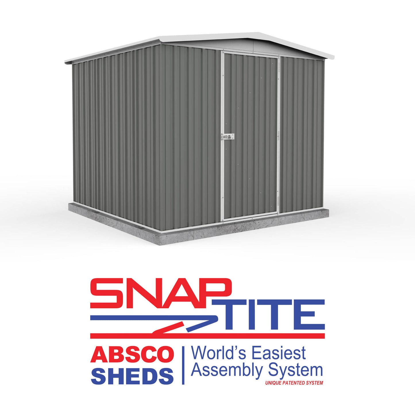 Mercia Absco 7' 5 x 7' 5 Woodland Grey Regent Metal Shed