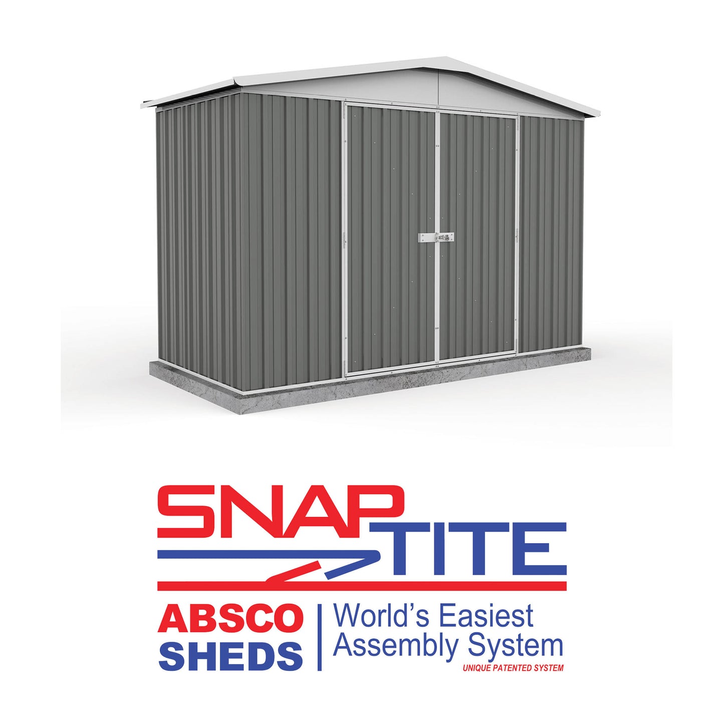 Mercia Absco 10 x 5 Woodland Grey Regent Metal Shed