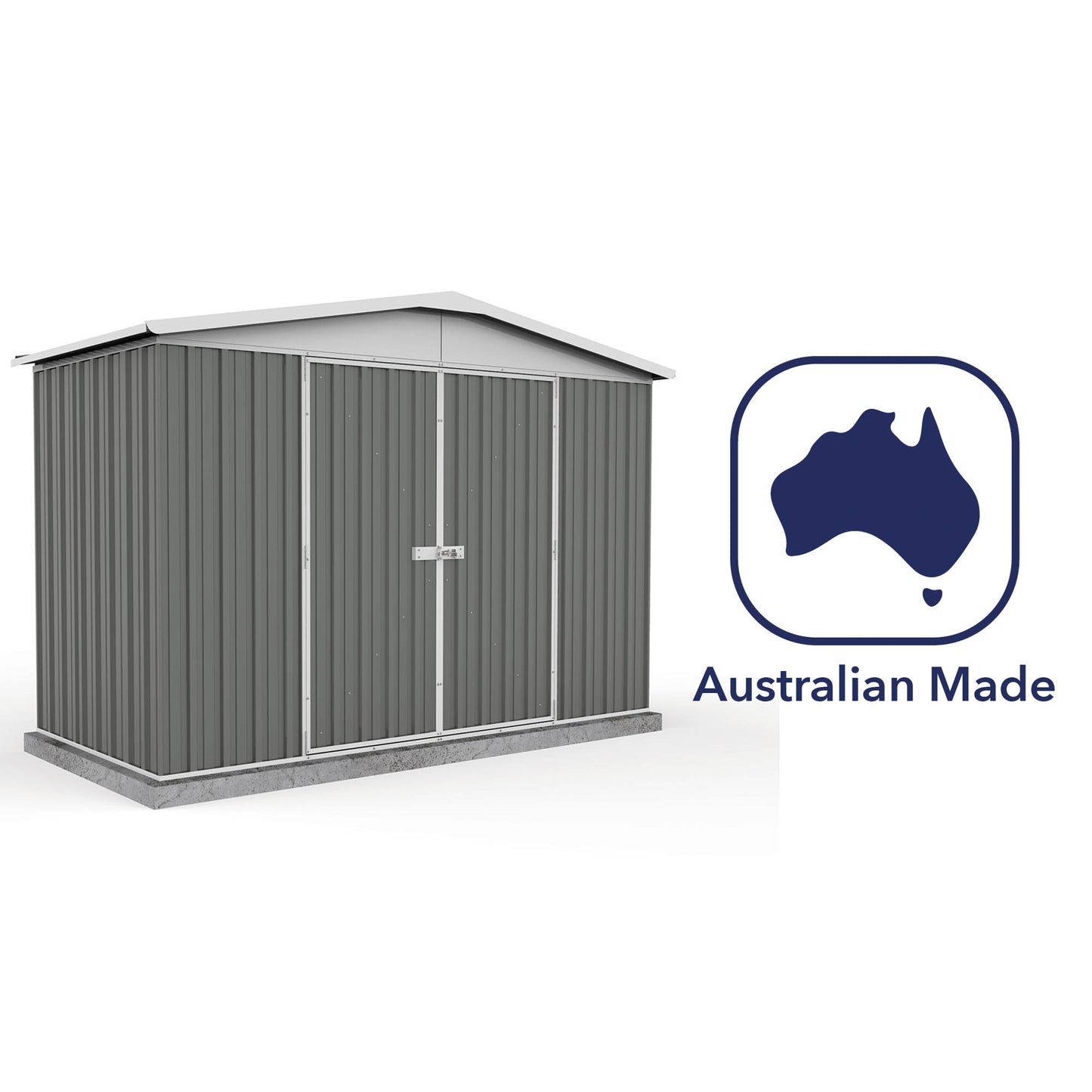 Mercia Absco 10 x 5 Woodland Grey Regent Metal Shed