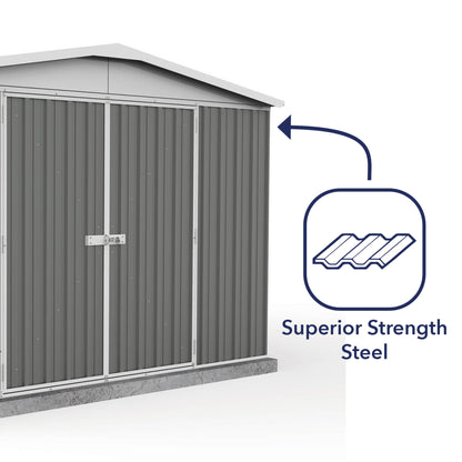 Mercia Absco 10 x 10 Woodland Grey Regent Metal Shed