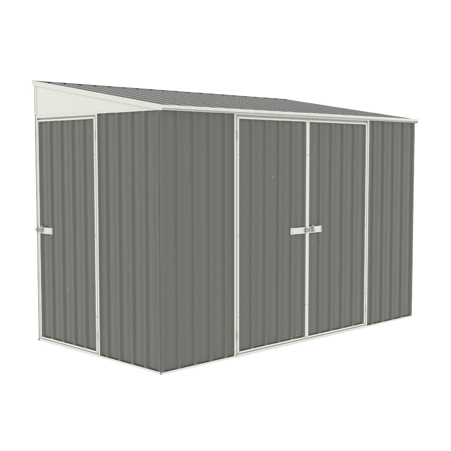 Mercia Absco 10 x 5 Woodland Grey Metal Bike Shed