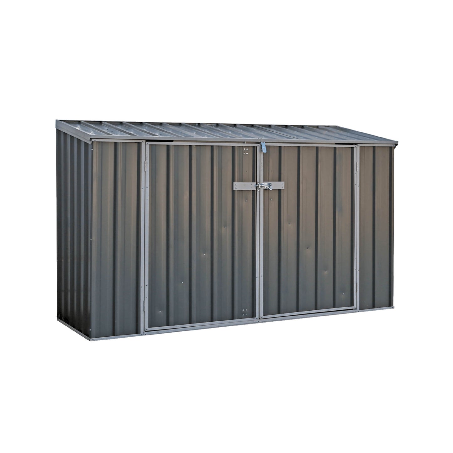 Mercia Absco 7' 5 x 2' 5 Woodland Grey Metal Bike Shed