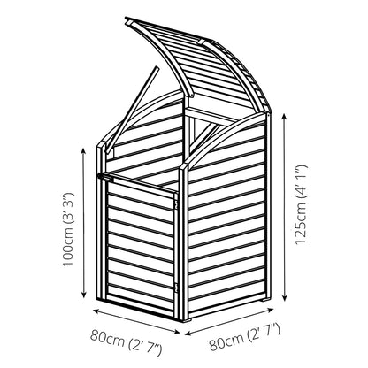 Mercia Pressure Treated Single Bin Store