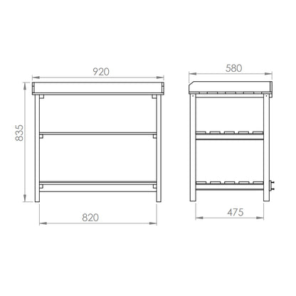 Mercia Carlton Potting Bench