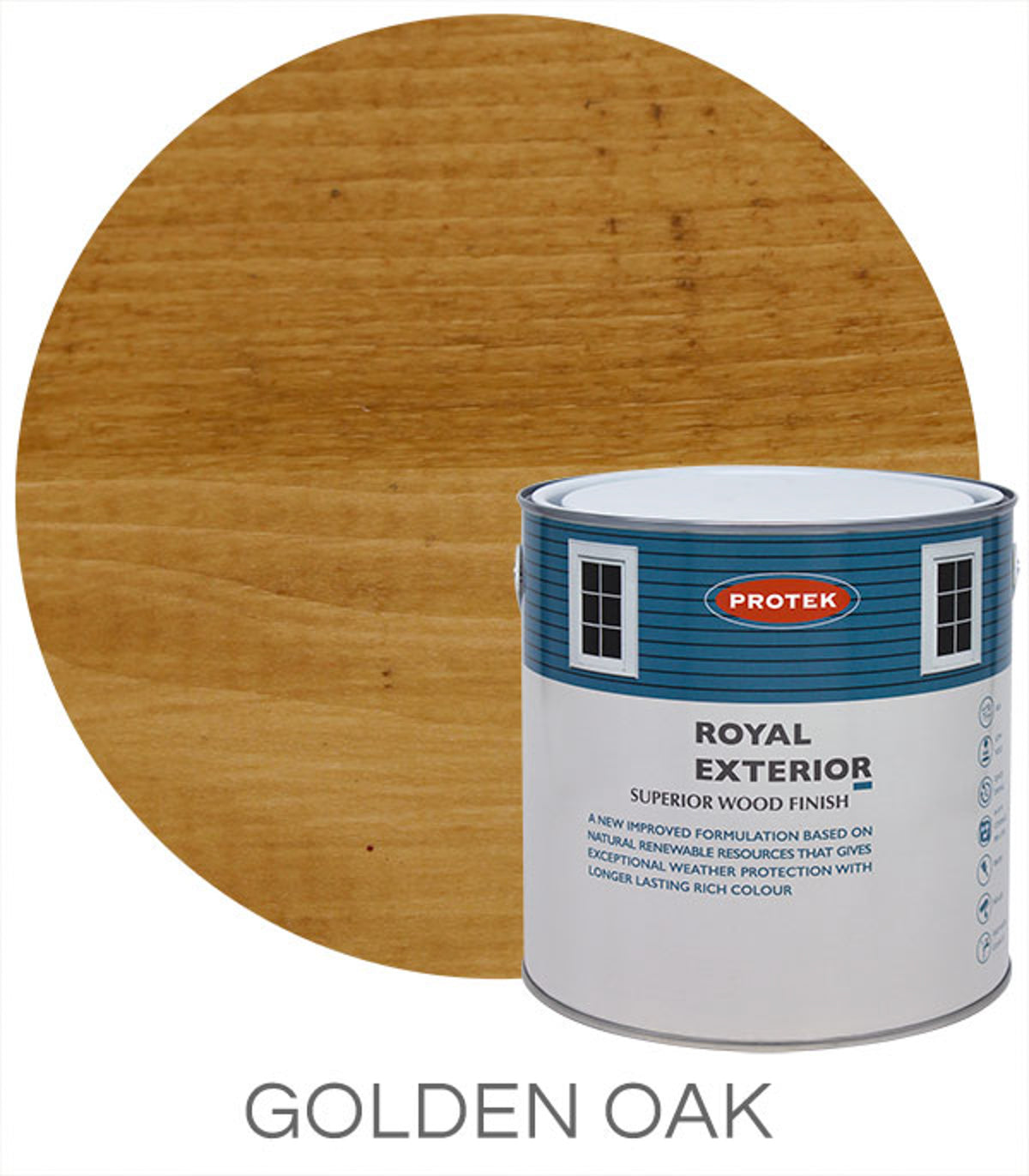 Mercia Protek Royal Exterior 5L - Golden Oak