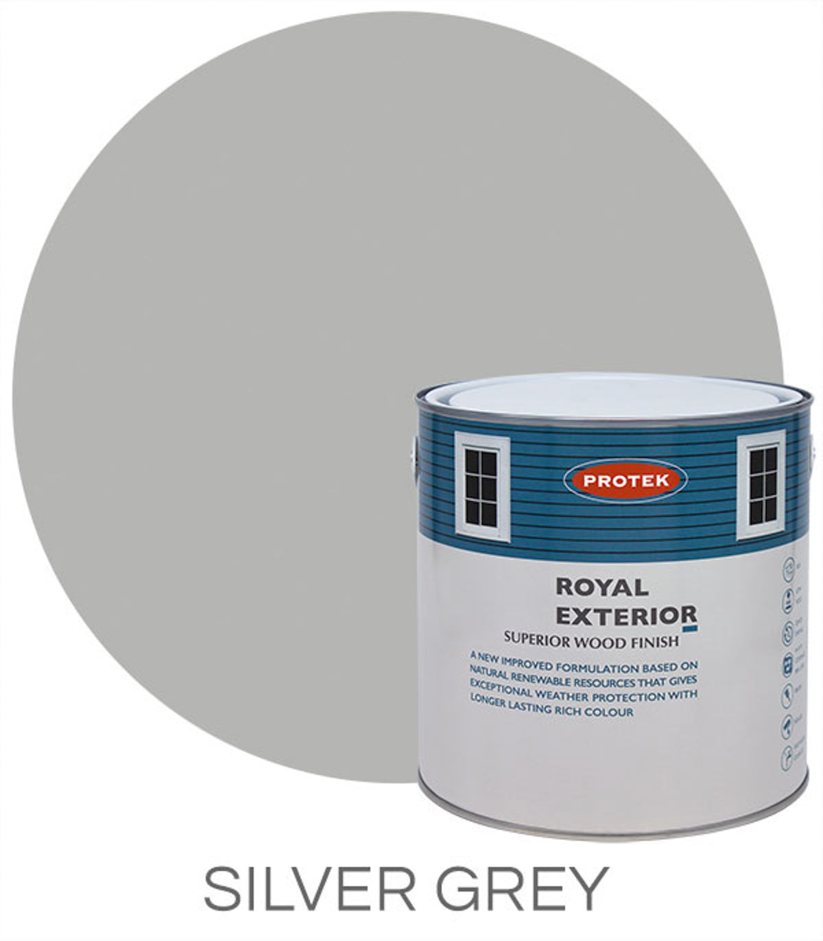 Mercia Protek Royal Exterior 5L - Silver Grey