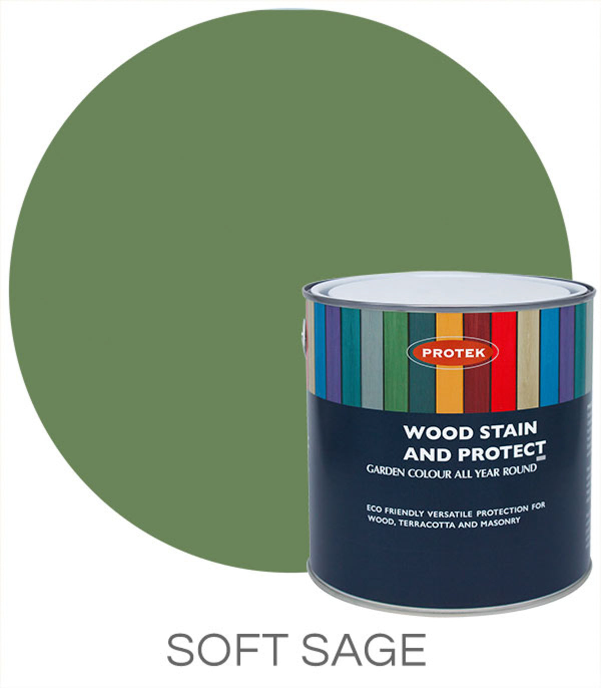 Mercia Protek Wood Stain & Protector 5L - Soft Sage