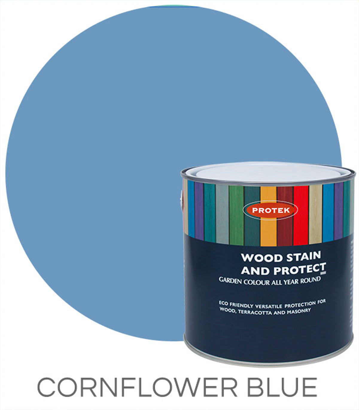 Mercia Protek Wood Stain & Protector 5L - Cornflower