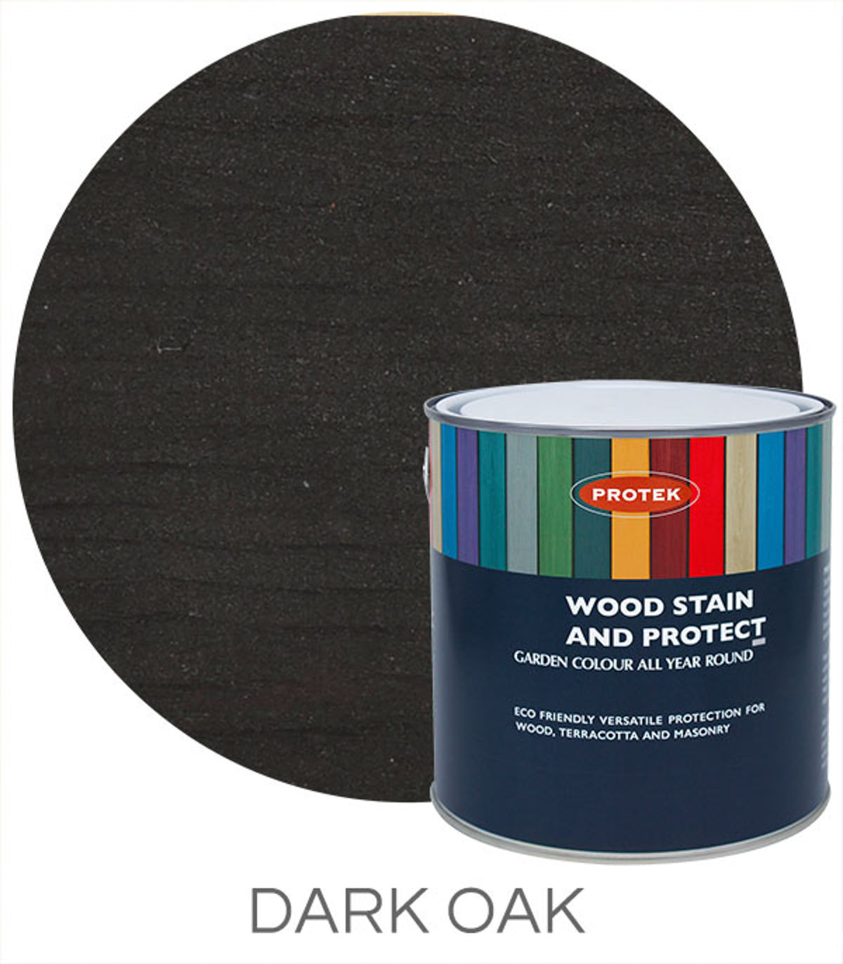 Mercia Protek Wood Stain & Protector 5L - Dark Oak