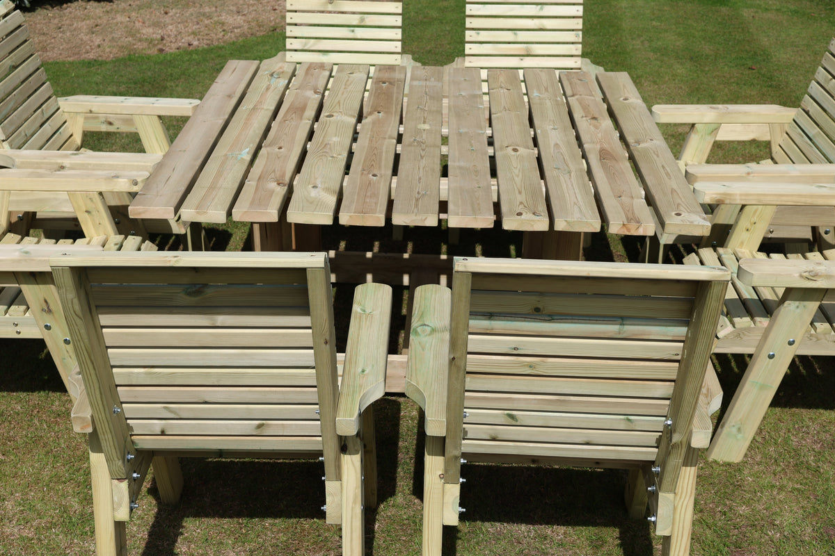 Churnet Valley Ergo 8 Seater Square Table 149X149