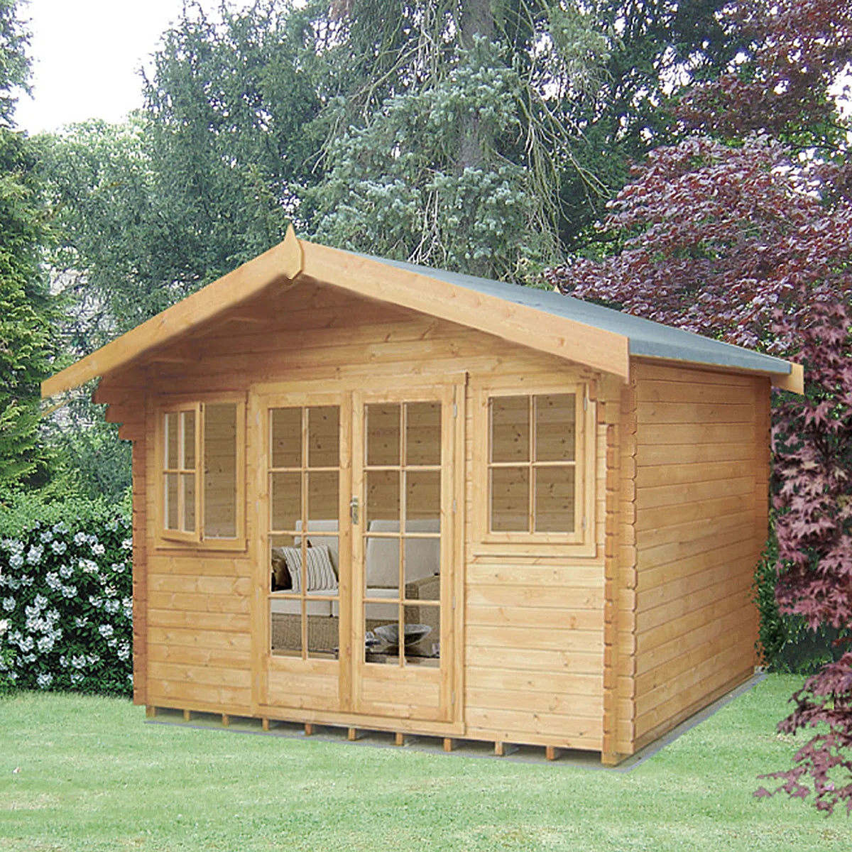 Shire Clipstone 16Gx12 Log Cabin (28mm - 70mm Logs)