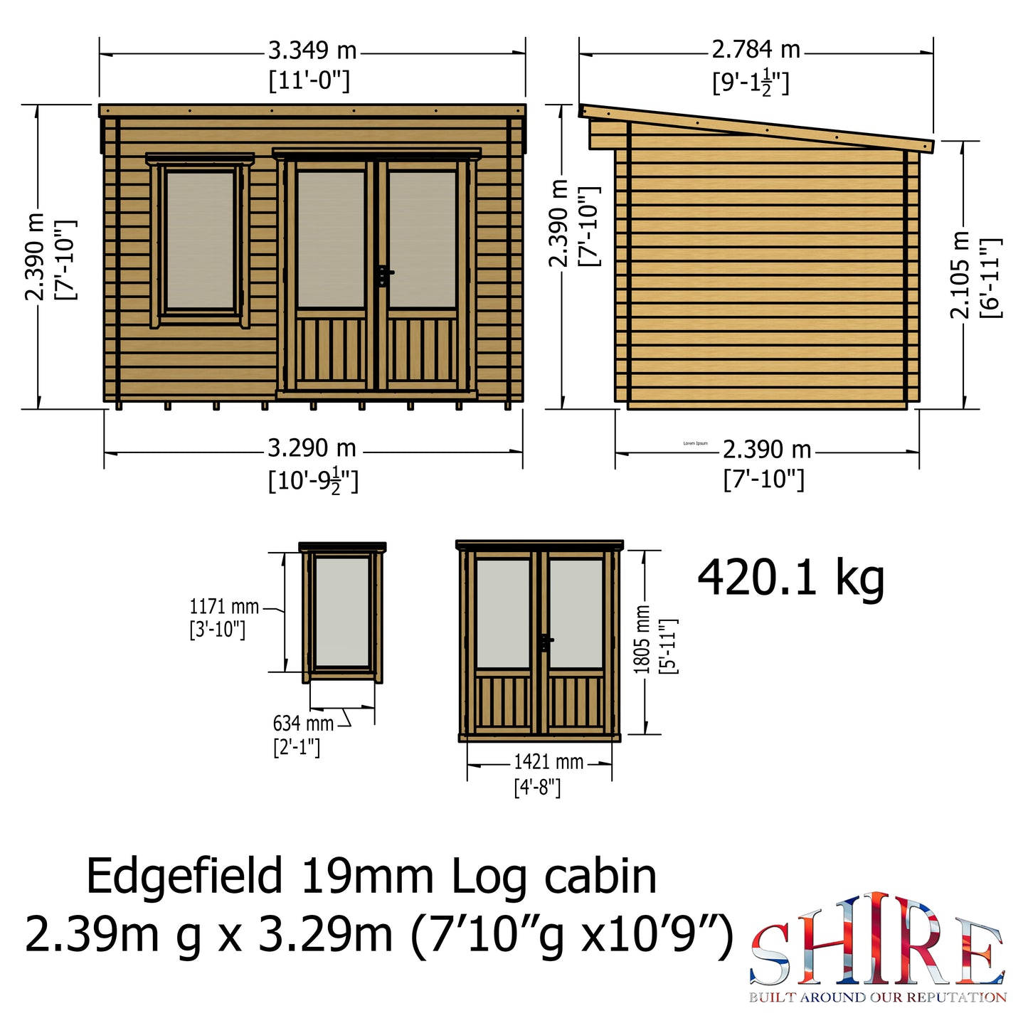 Shire Edgefield 11x8