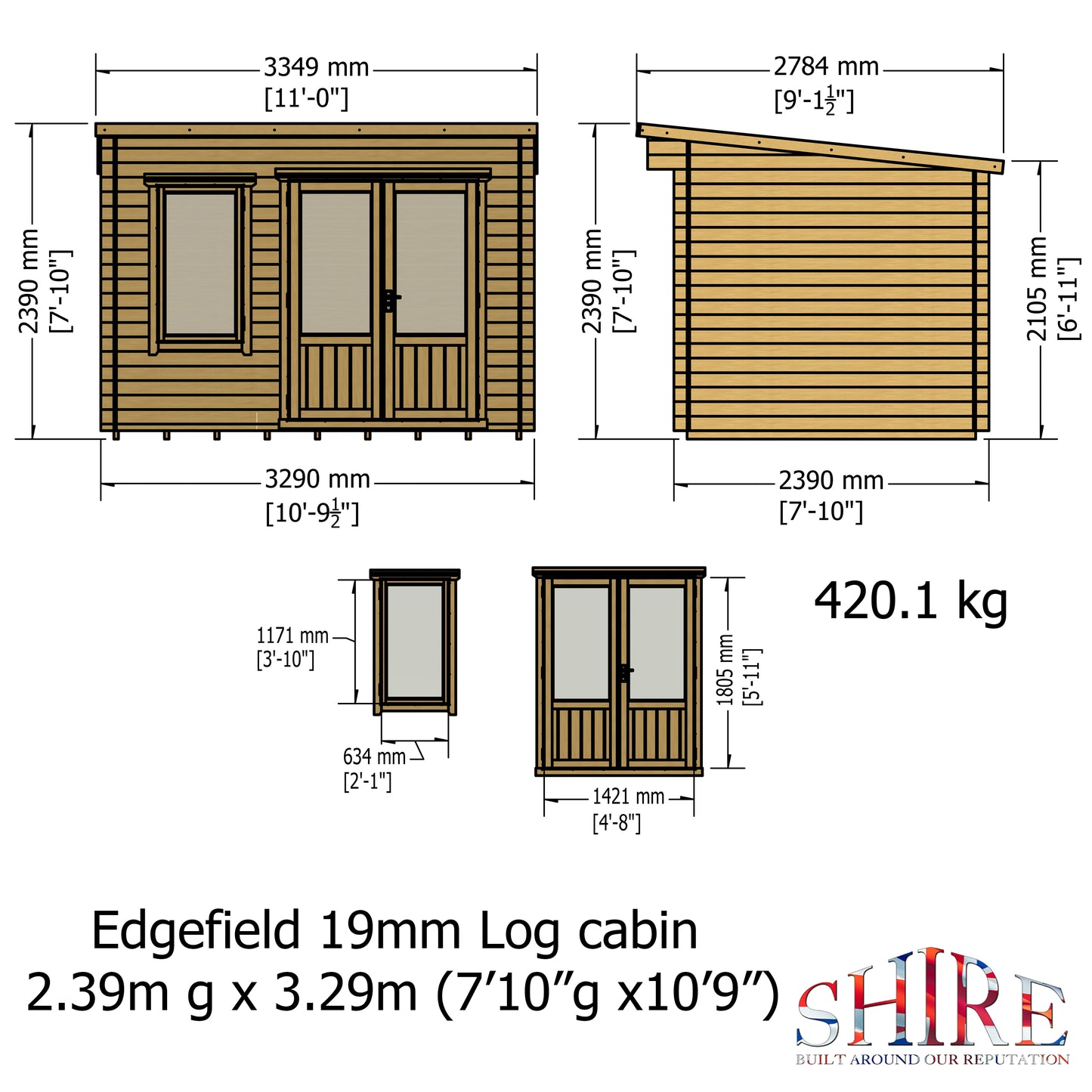 Shire Edgefield 11x8