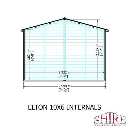 Shire Elton 10x6 Loglap