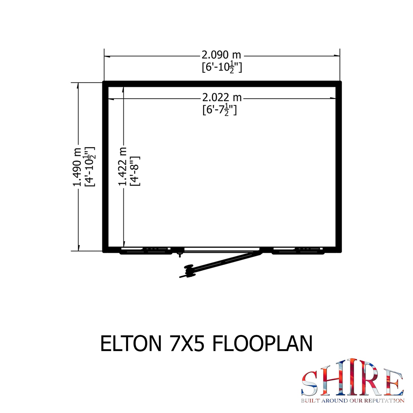 Shire Elton 7x5 Shiplap