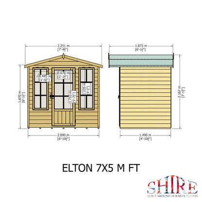 Shire Elton 7x5 Loglap