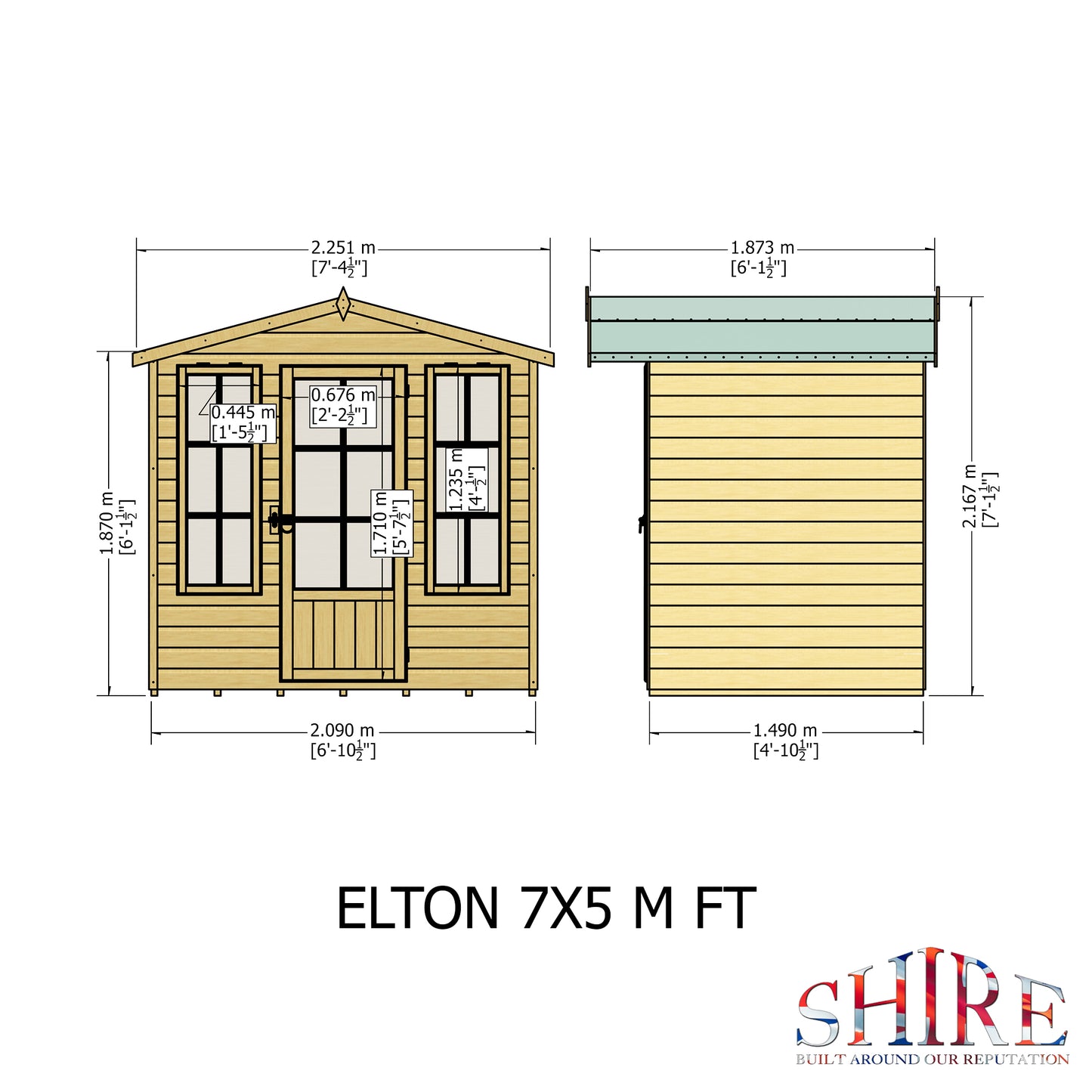 Shire Elton 7x5 Shiplap