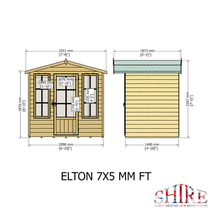 Shire Elton 7x5 Loglap