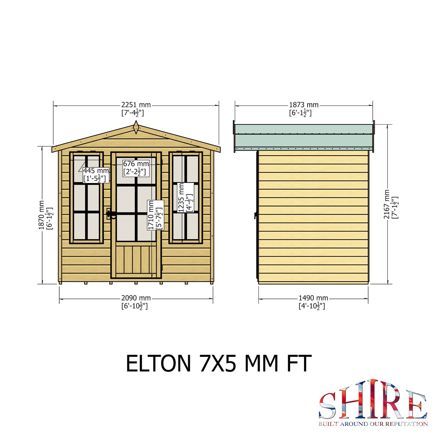 Shire Elton 7x5 Shiplap