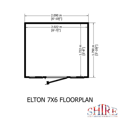 Shire Elton 7x6 Shiplap