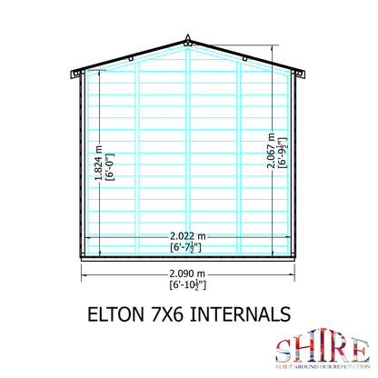 Shire Elton 7x6 Loglap