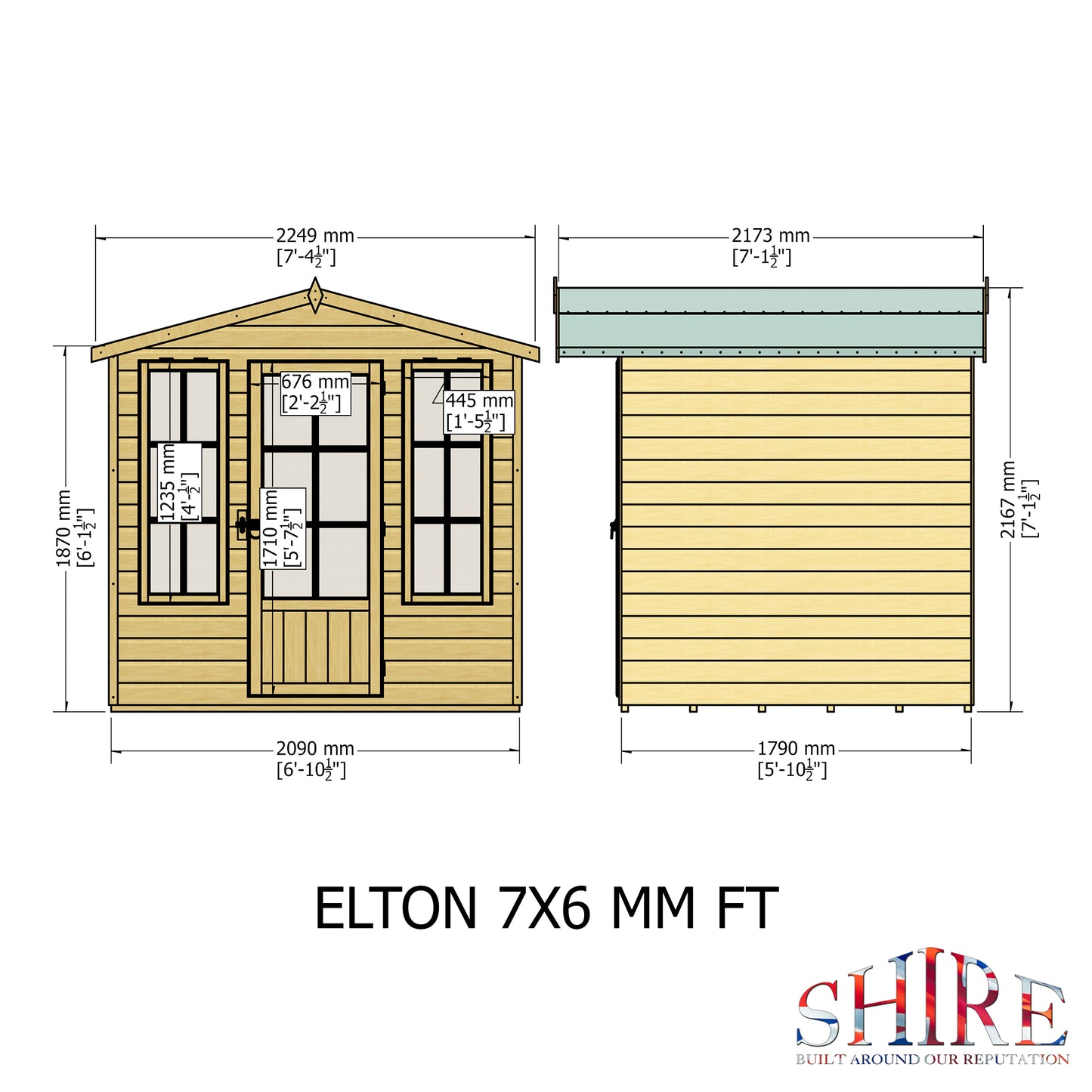 Shire Elton 7x6 Shiplap