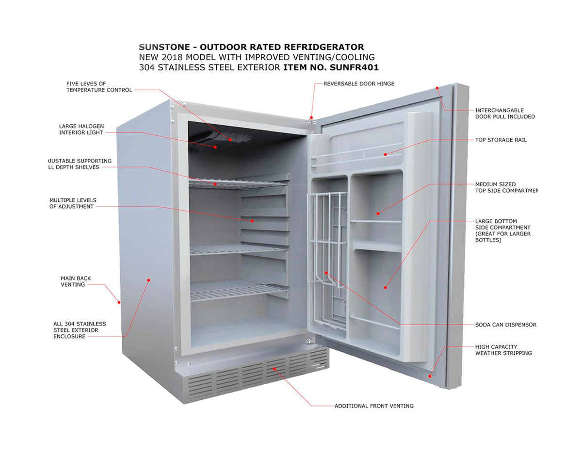 Sunstone Outdoor Refrigerator