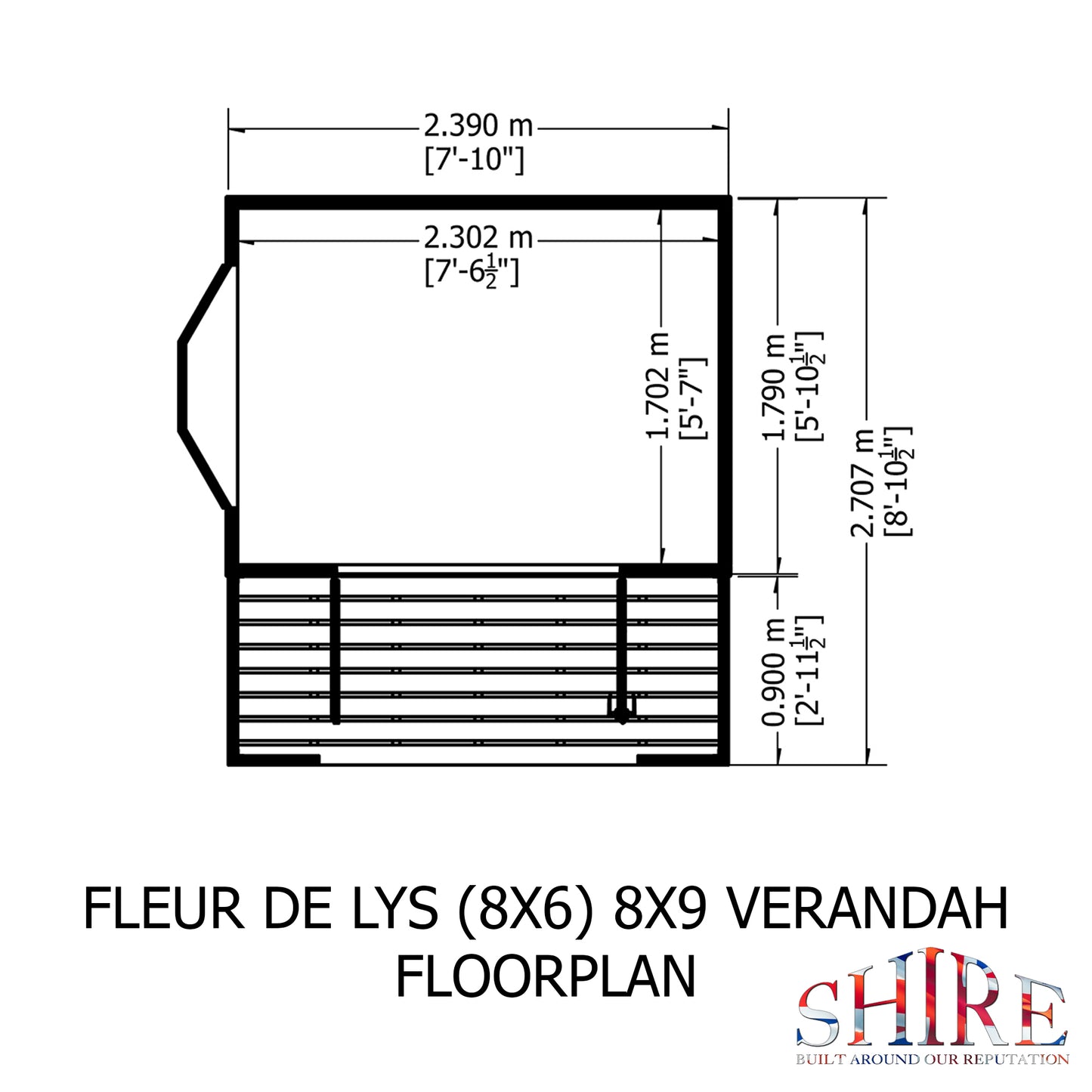 Shire Fleur De Lys 8x9 Shiplap