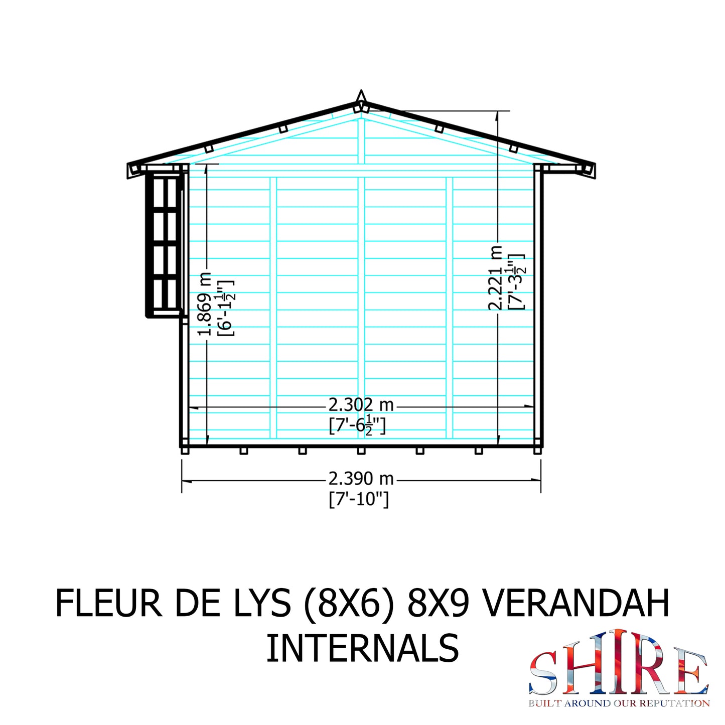 Shire Fleur De Lys 8x9 Shiplap