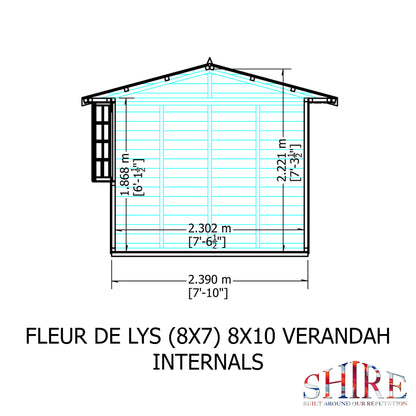 Shire Fleur De Lys 8x10 Shiplap