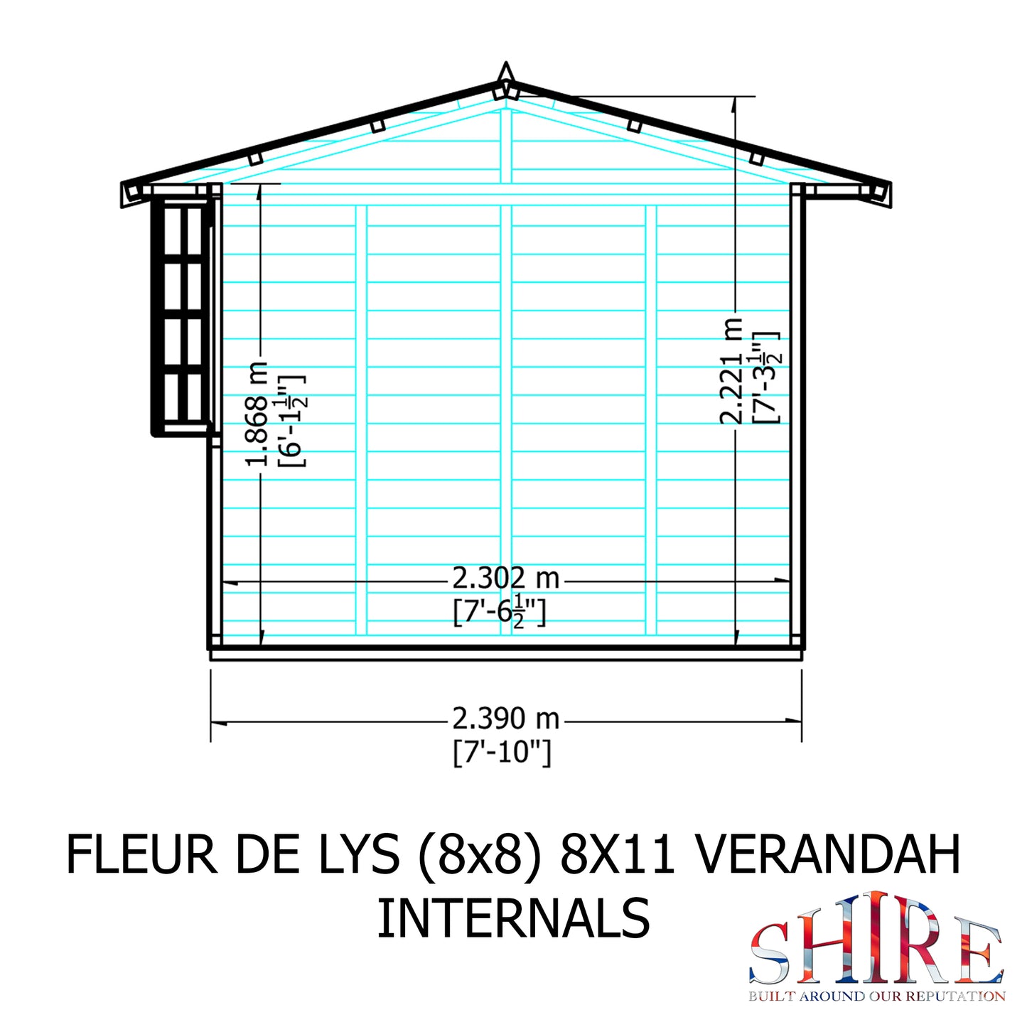 Shire Fleur De Lys 8x11 Shiplap