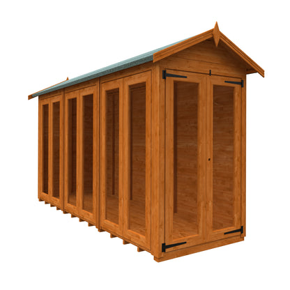 12x4 Full Pane Flex Apex Summerhouse