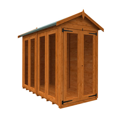 8x4 Full Pane Flex Apex Summerhouse
