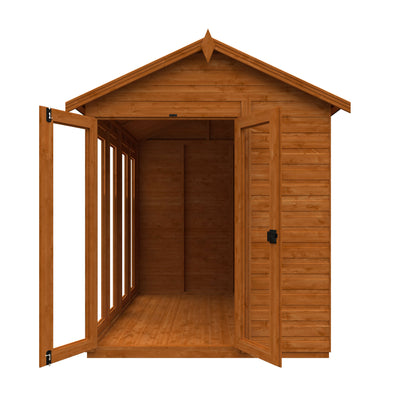 8x6 Full Pane Flex Apex Summerhouse