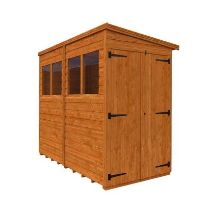 8x4 Double Door Flex Pent